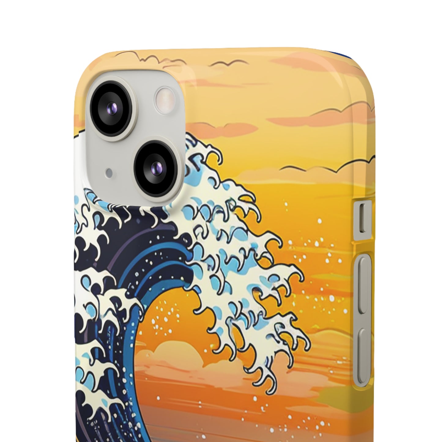 Sunset Big Wave Phone Case - Embrace the Majestic Hokusai Style in Your Hands