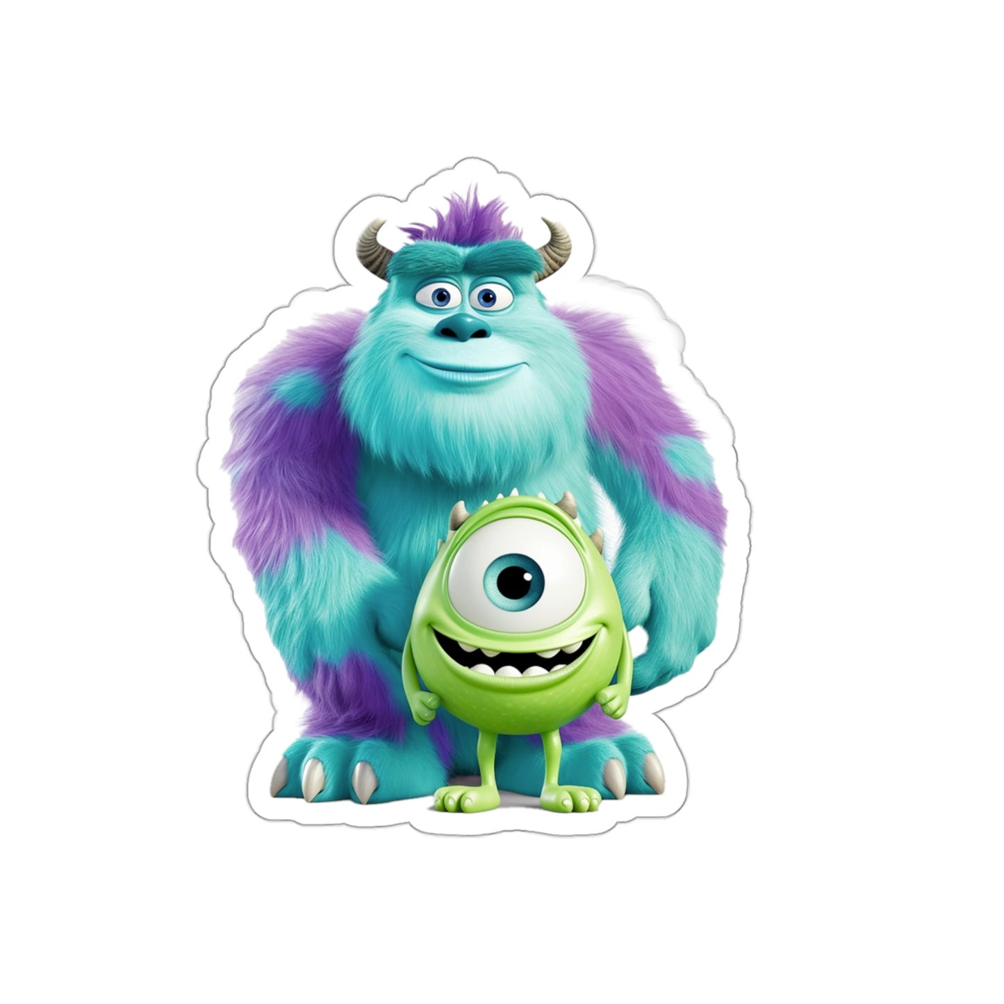 Monster Inc. Bob and Sully Sticker - Add Playful Charm to Your World