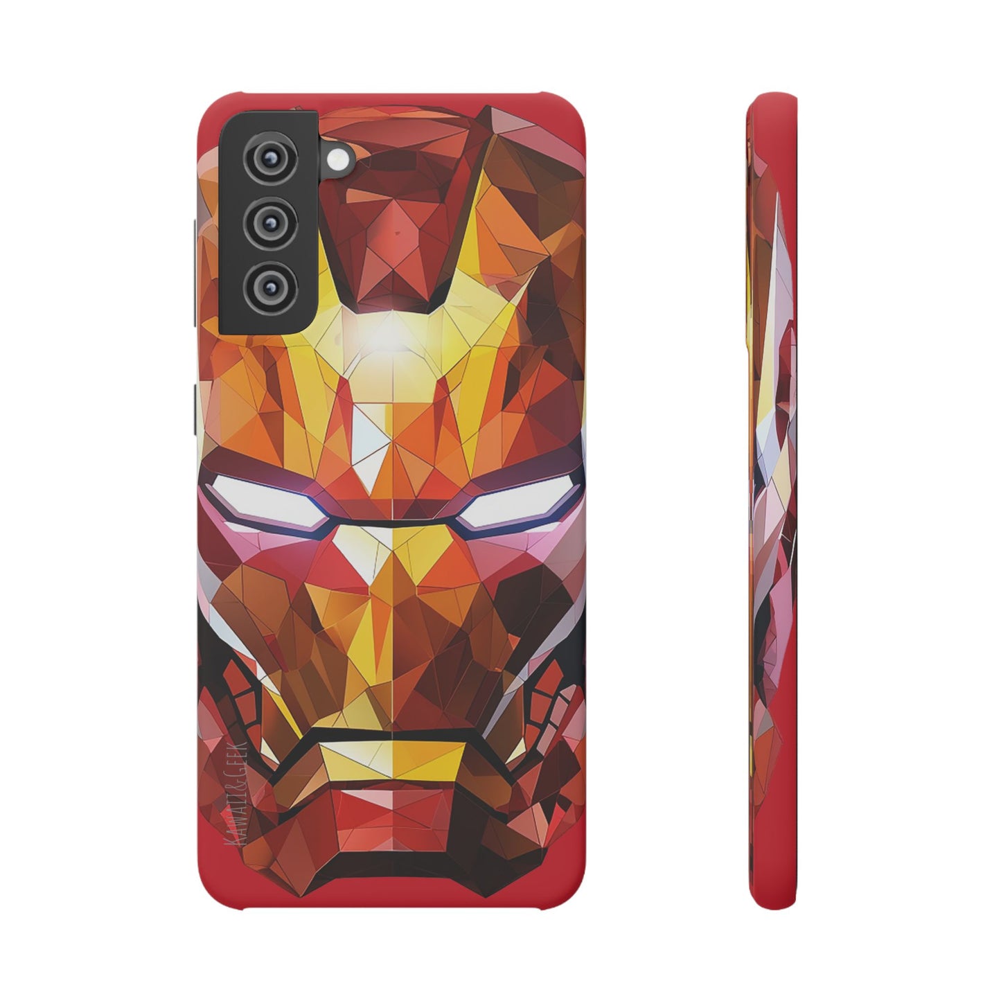 Phone Case - Iron Man helmet polygonal style