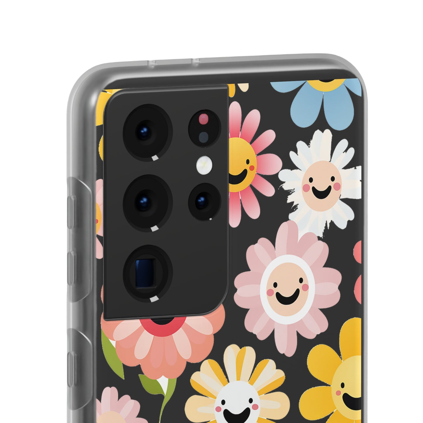 Kawaii Flowers Flexi Transparent Phone Case