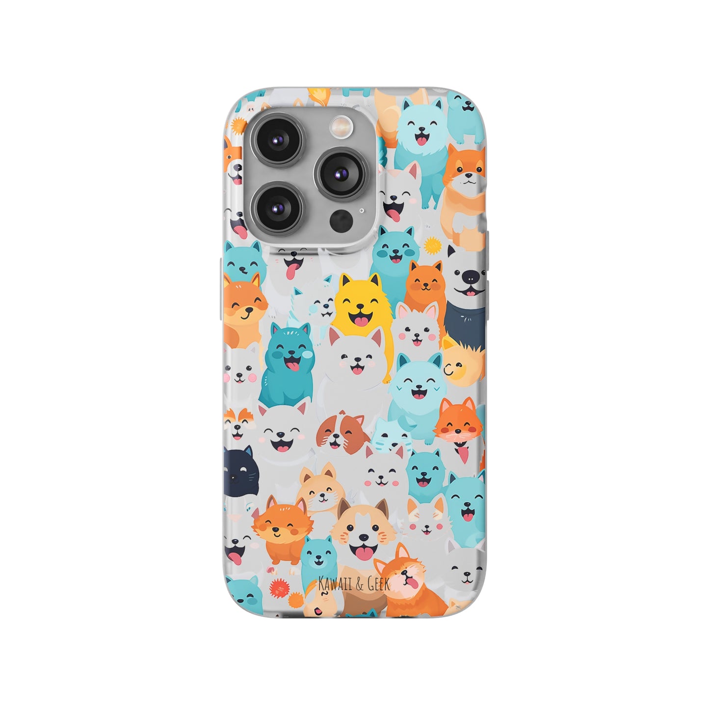 Cute Dogs Band Flexi Phone Case