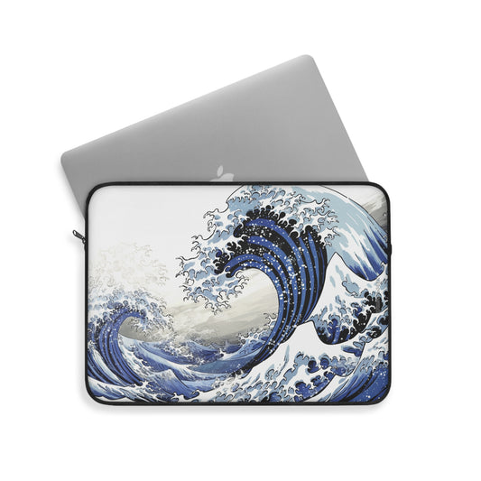 Gigantic Big Wave Hokusai Style Laptop Sleeve - Available in 13 and 15 Inches