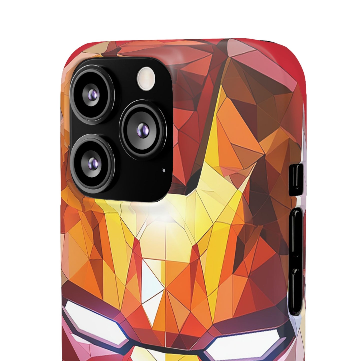 Phone Case - Iron Man helmet polygonal style