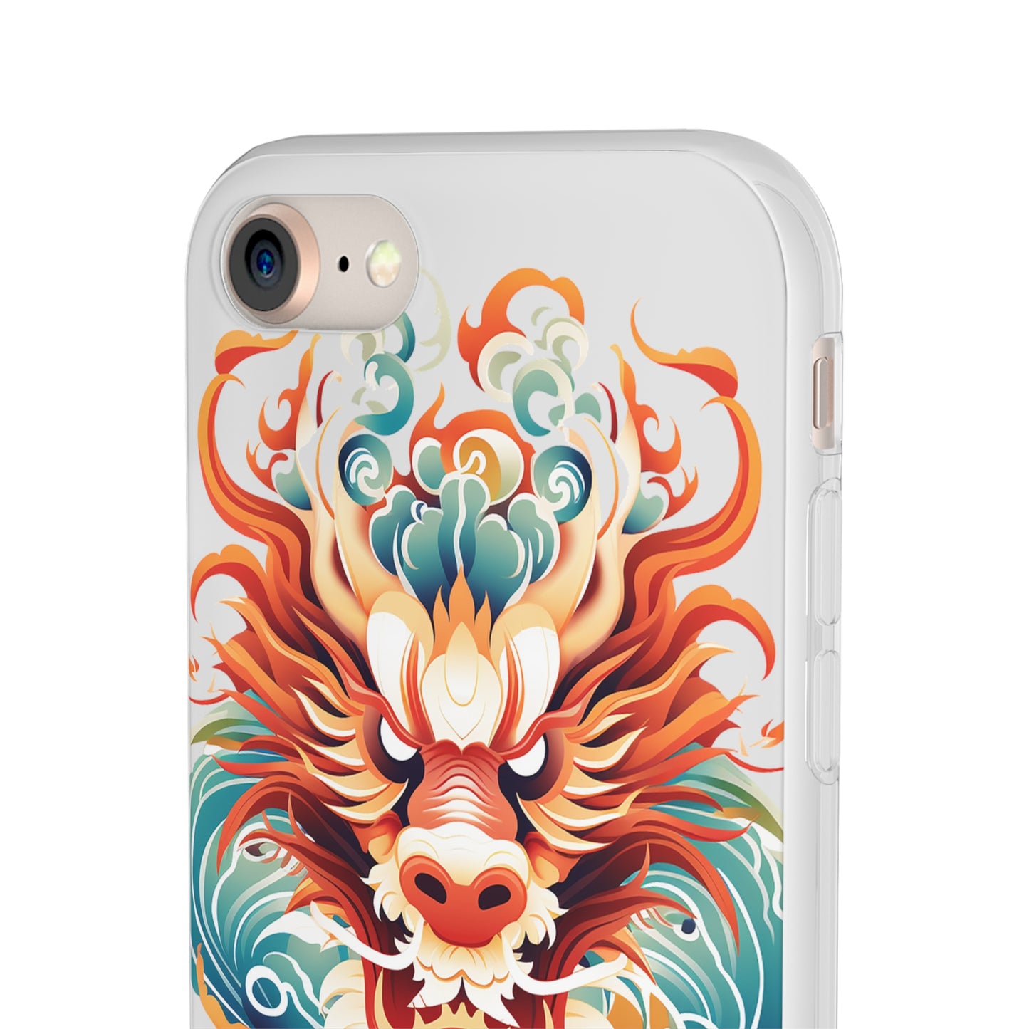 Chinese Ink Dragon Flexi Transparent Phone Case