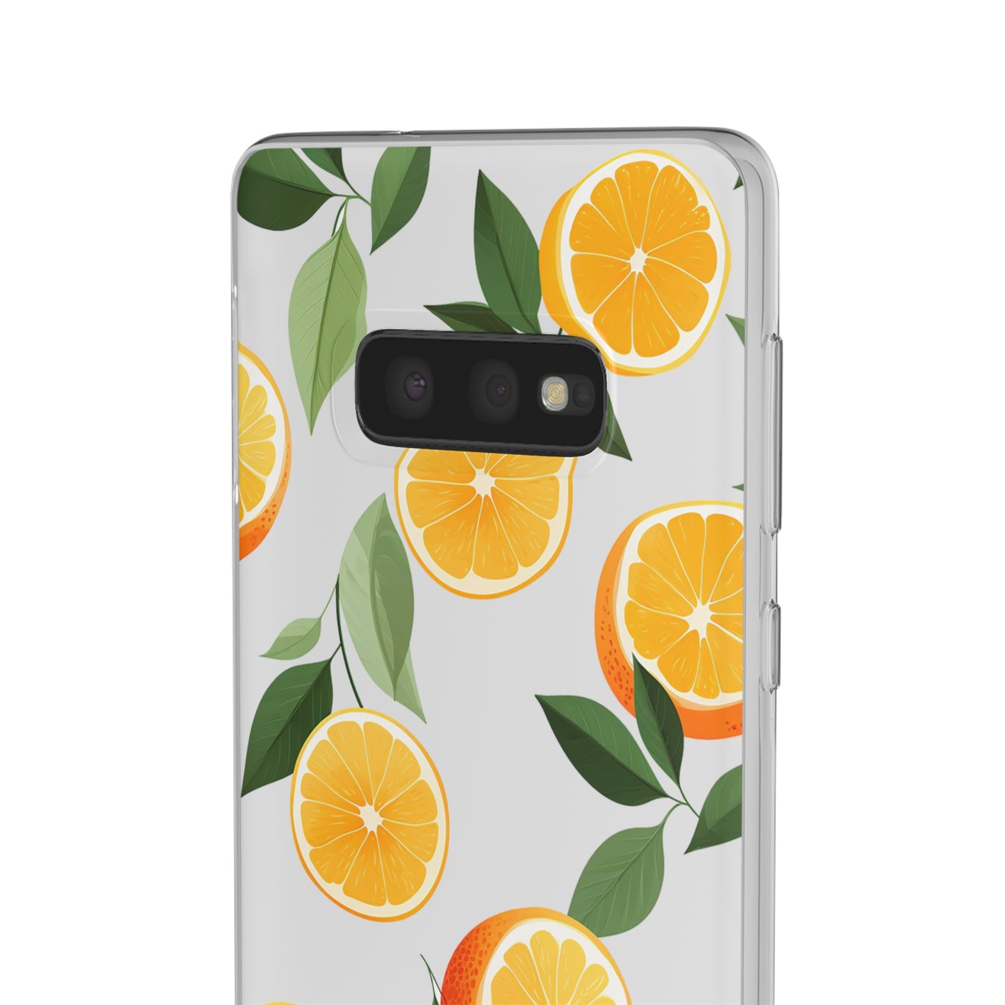 Zesty Orange Slices Transparent Flexi Phone Case