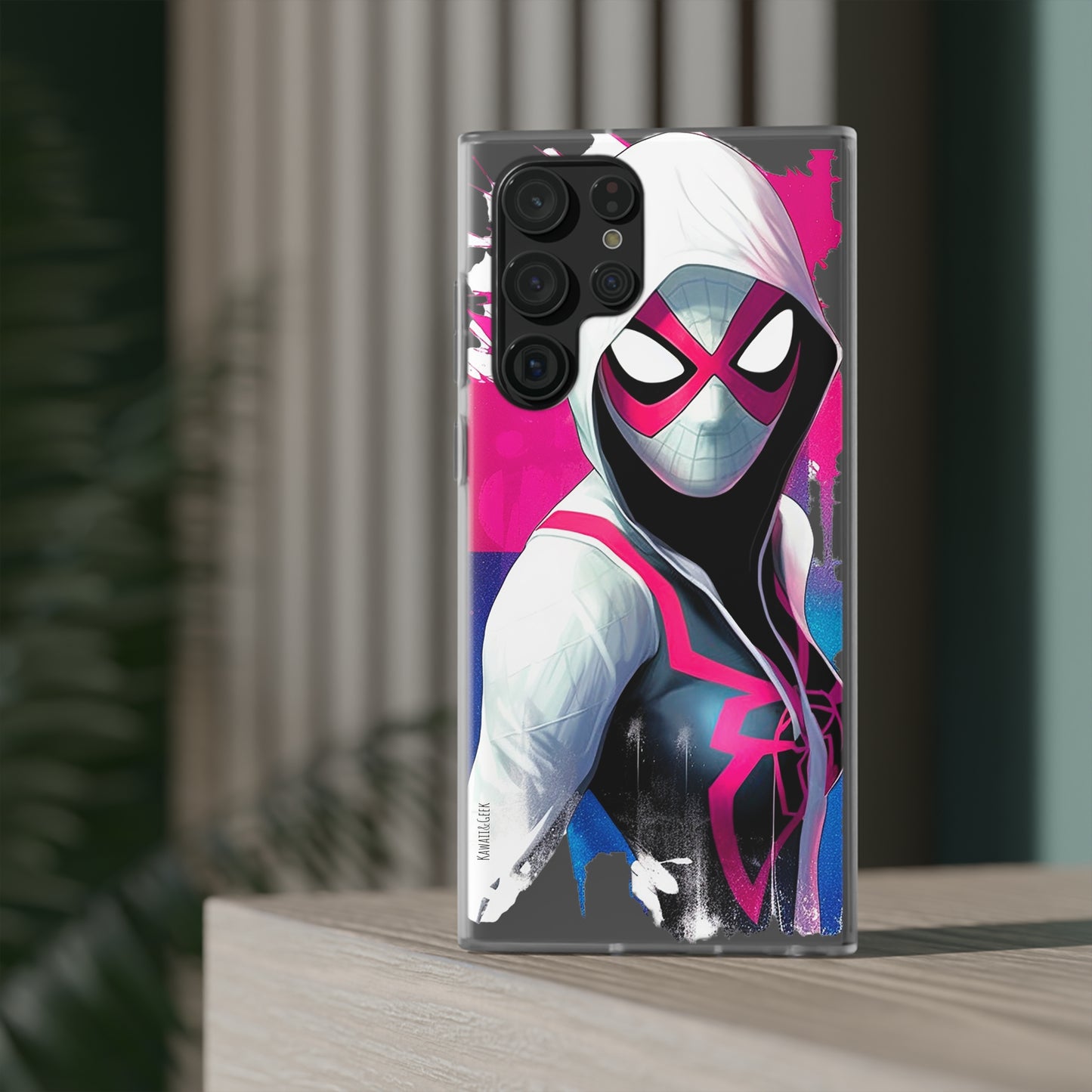 Spider Gwen in Flexi Phone Case - Add Some Colorful and Heroic Style to Your Phone