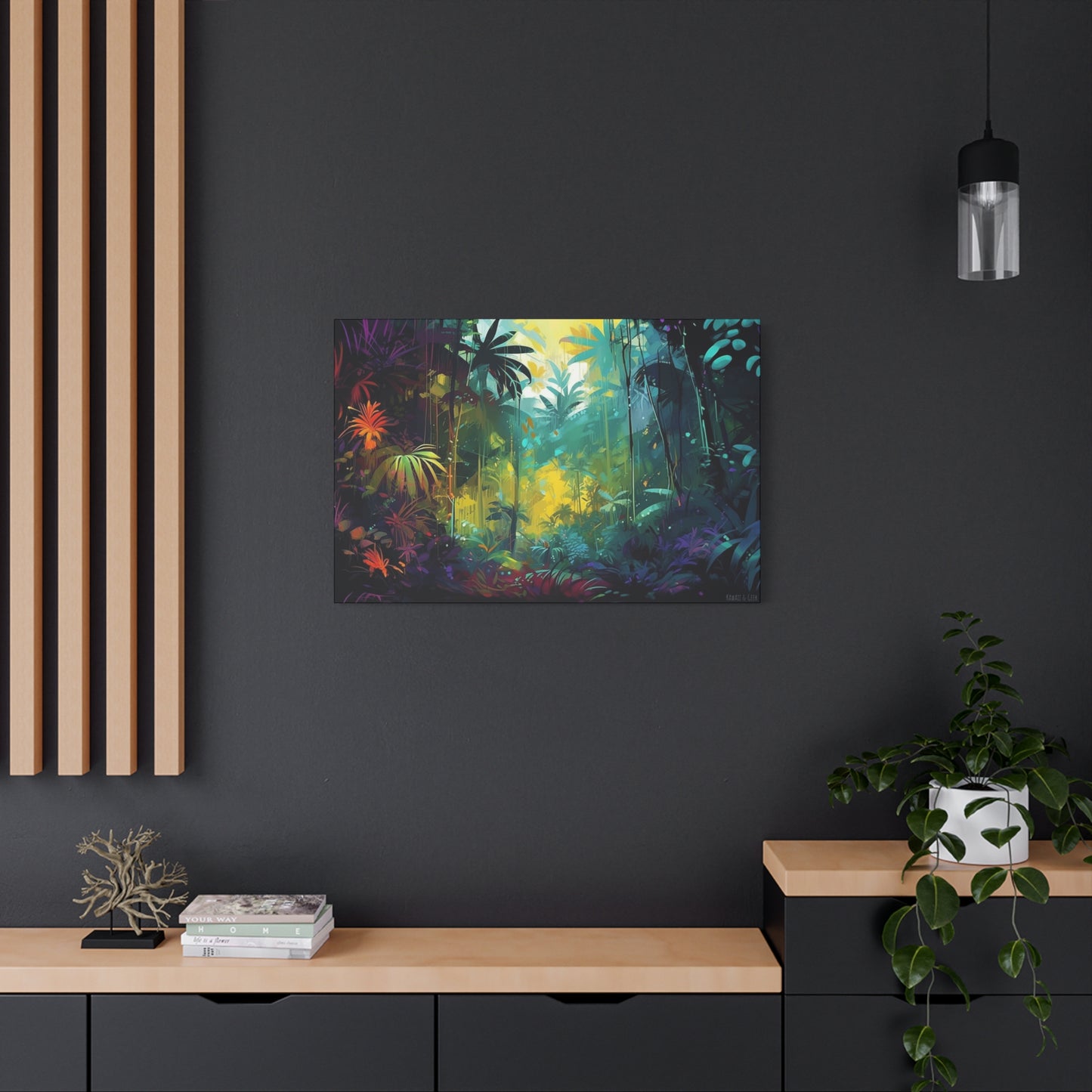 Magical Tropical Forest Canvas - Immerse Yourself in Nature's Enchanting Beauty