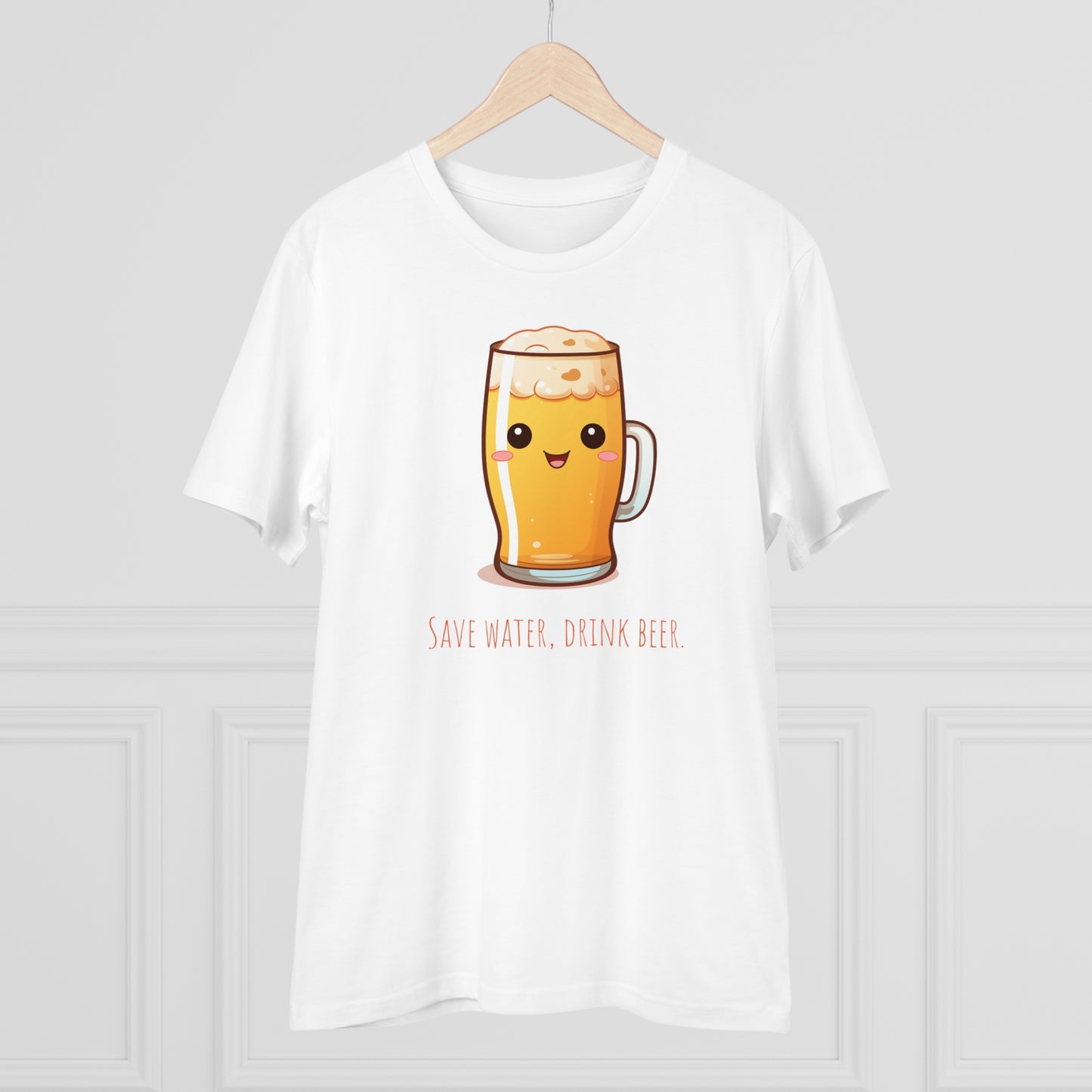 Eco-Friendly Unisex Beer T-Shirt - 'Save Water, Drink Beer'