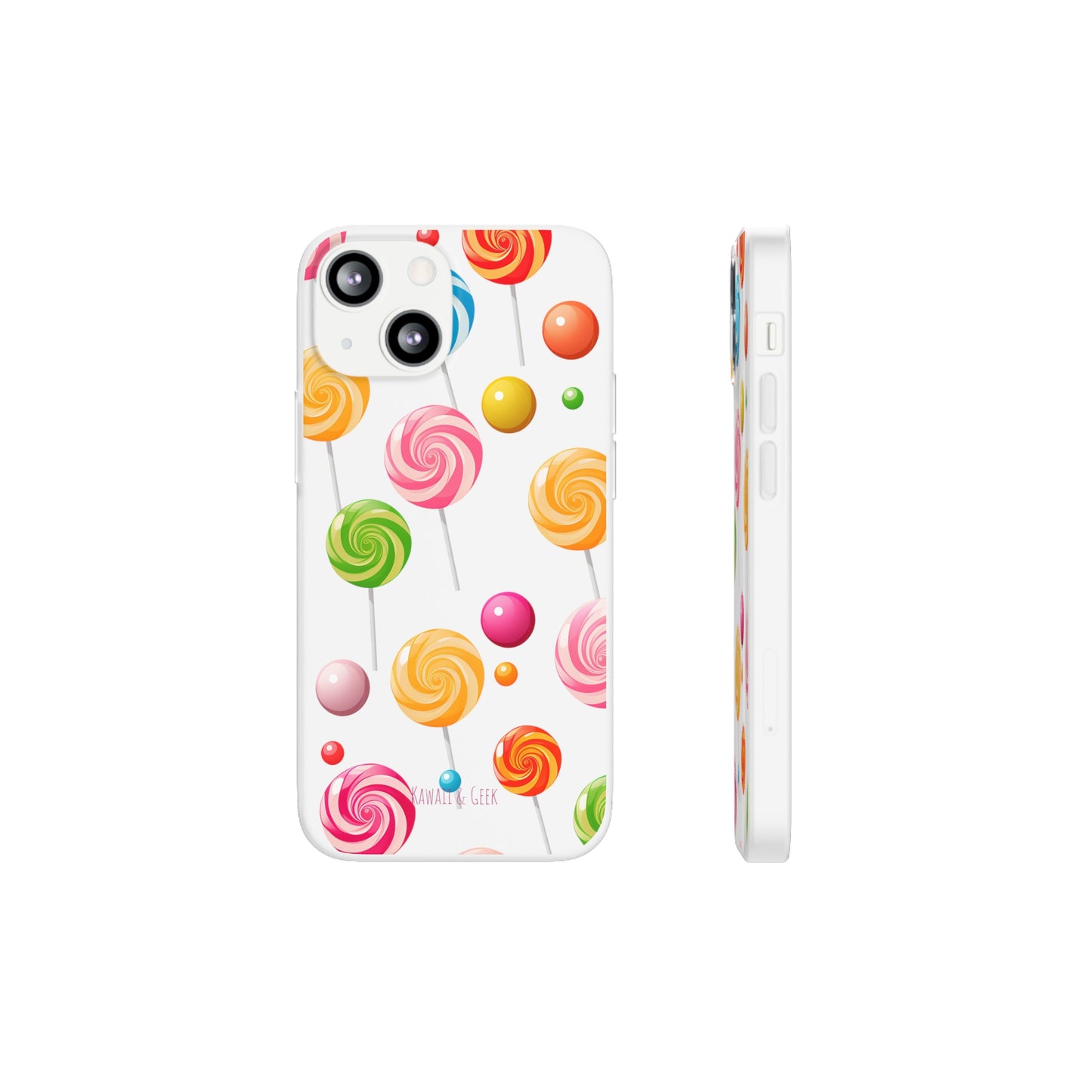 Vibrant Lollypop Array - Flexi Transparent Phone Case