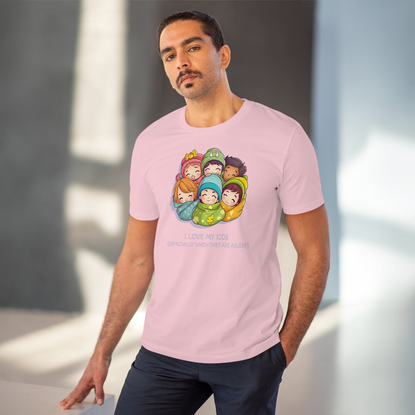 I Love My Kids, Especially When They Are Asleep - Unisex Eco-Friendly T-Shirt - Father's and Mother's Day special