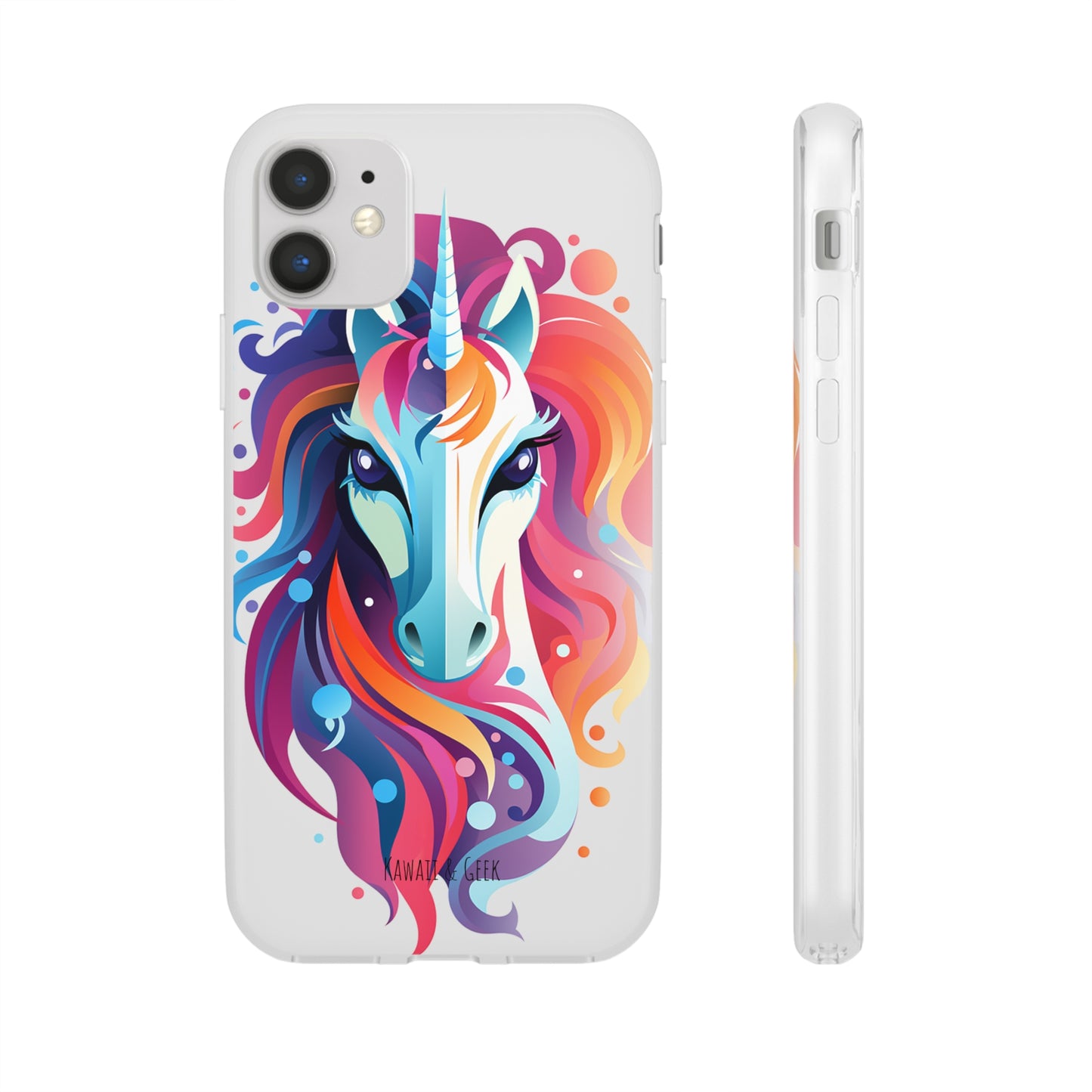 Ink Unicorn Flexi Transparent Phone Case