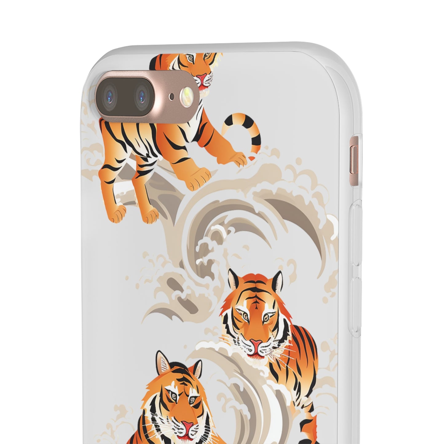 Elegant Chinese Ink Tiger Flexi Phone Case