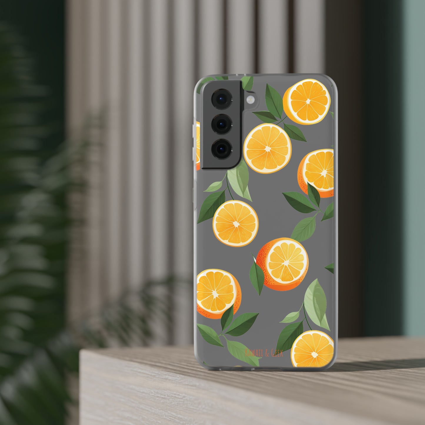 Zesty Orange Slices Transparent Flexi Phone Case