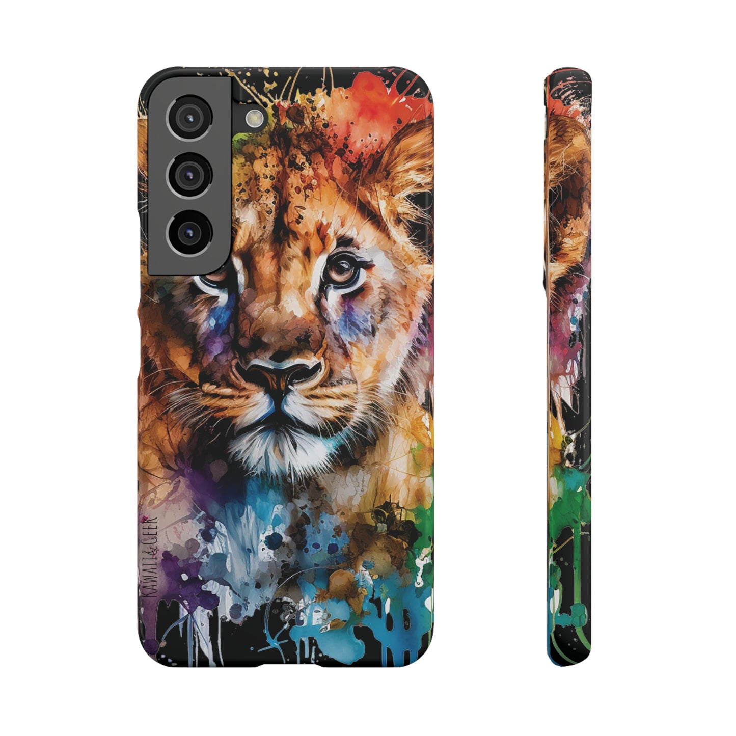 Watercolor Lion Cub Premium Phone Case