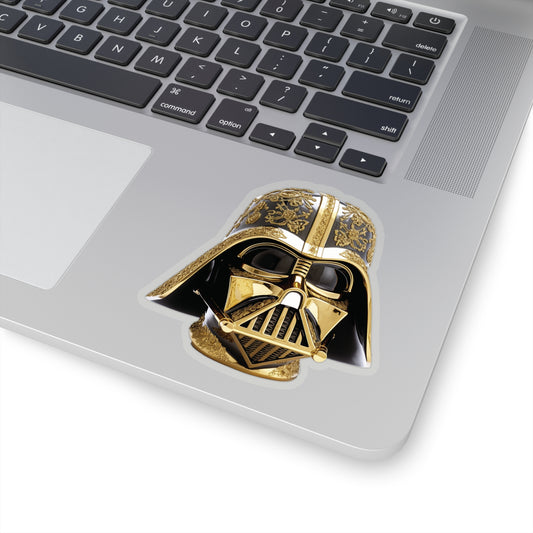 Gold Darth Vader Sticker - Unleash Imperial Grandeur - Star Wars