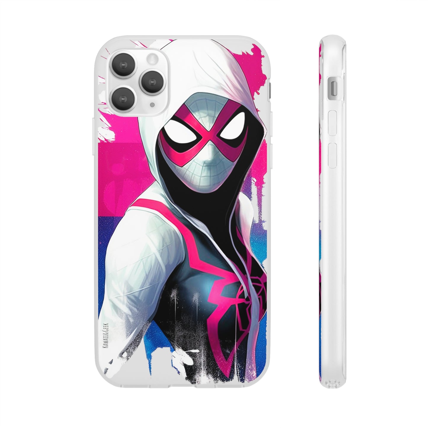 Spider Gwen in Flexi Phone Case - Add Some Colorful and Heroic Style to Your Phone