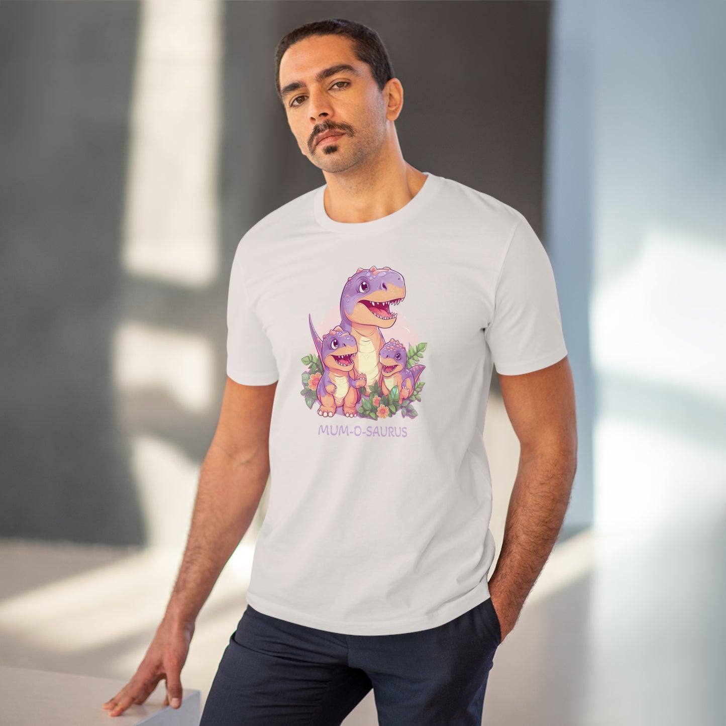 Mum-o-saurus - Unisex Eco-Friendly T-Shirt - Celebrate Mother's Day with Playful Style and Sustainability