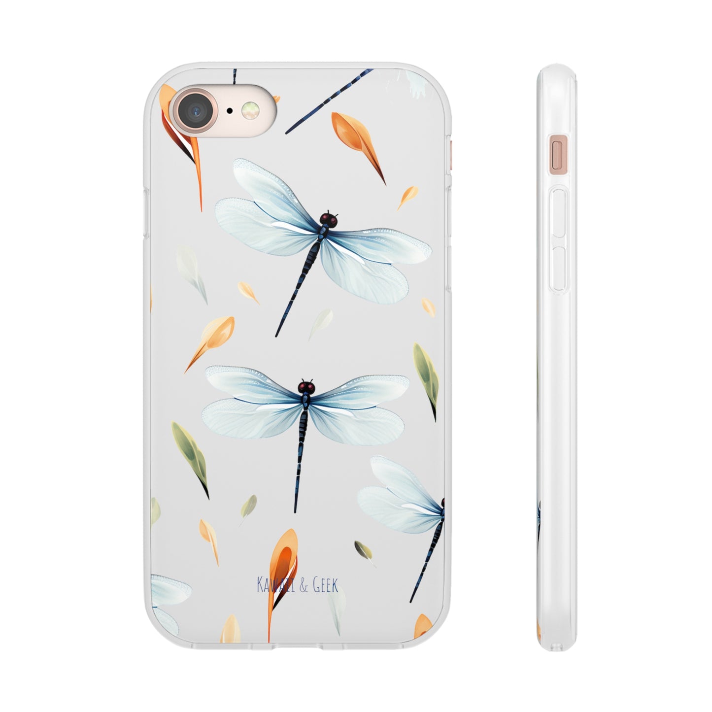 Dragonfly Dreams: Transparent Flexi Phone Case