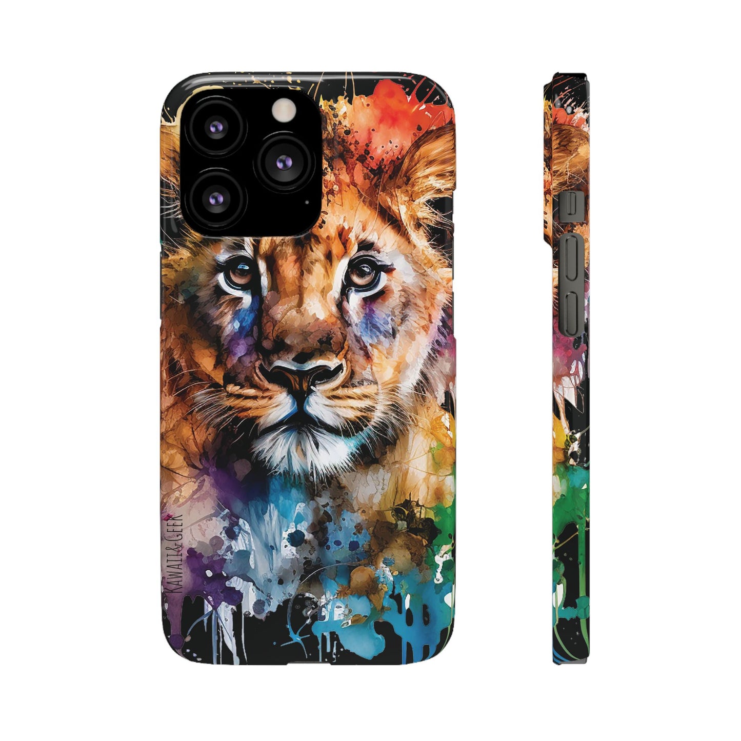 Phone Case Watercolor Lion Cub