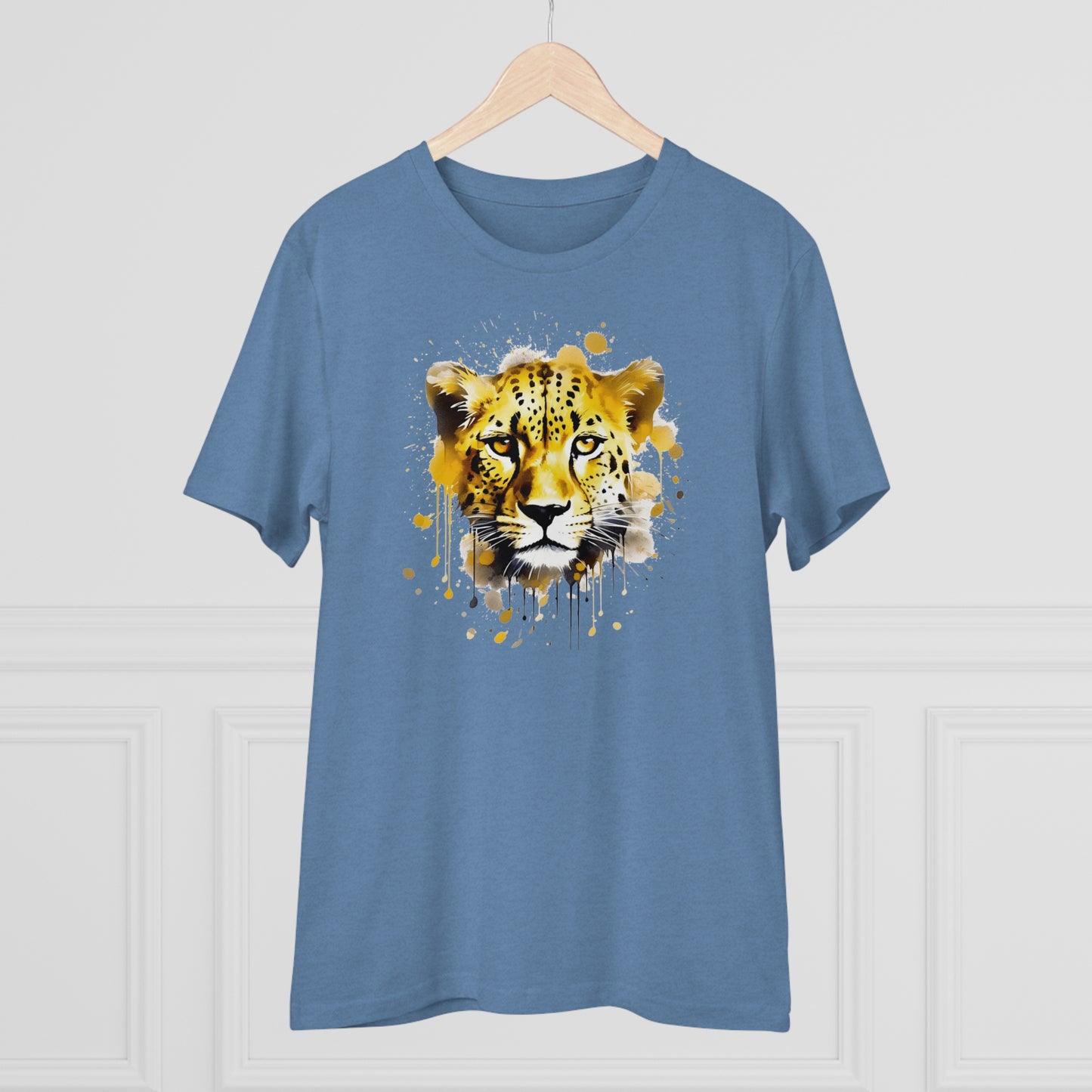 Cheetah T-Shirt in Watercolor Style - Unisex and Eco-Friendly - Embrace Wildlife with Style and Sustainability