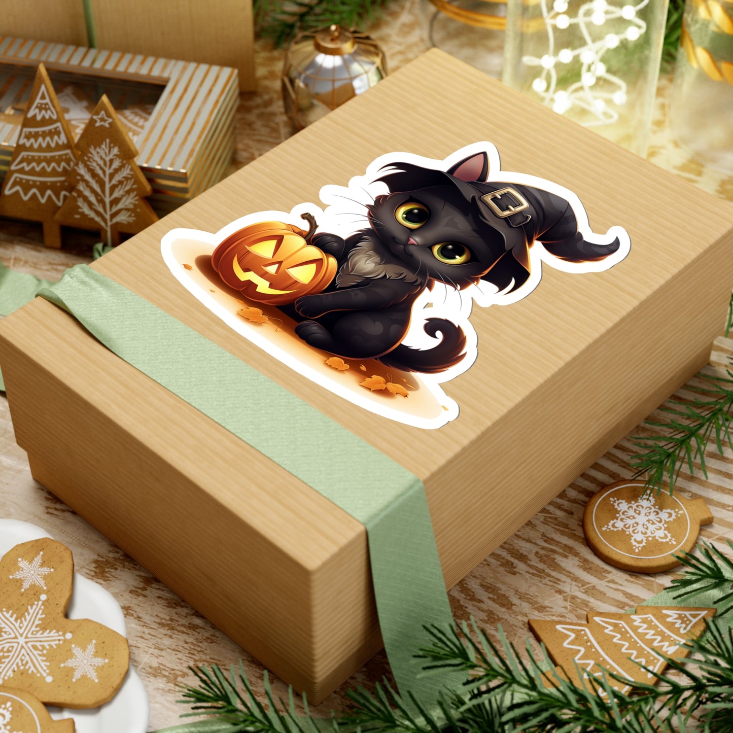 Halloween Special: Cute Halloween Cat Sticker