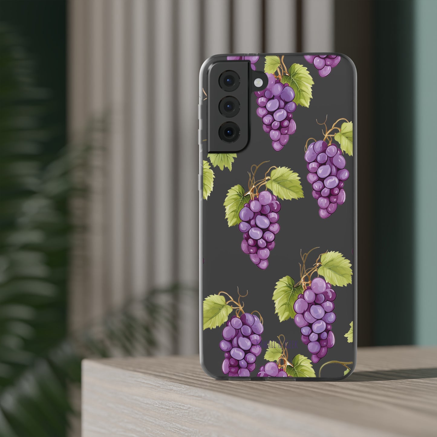 Flexi Grape Delight: Transparent Phone Case