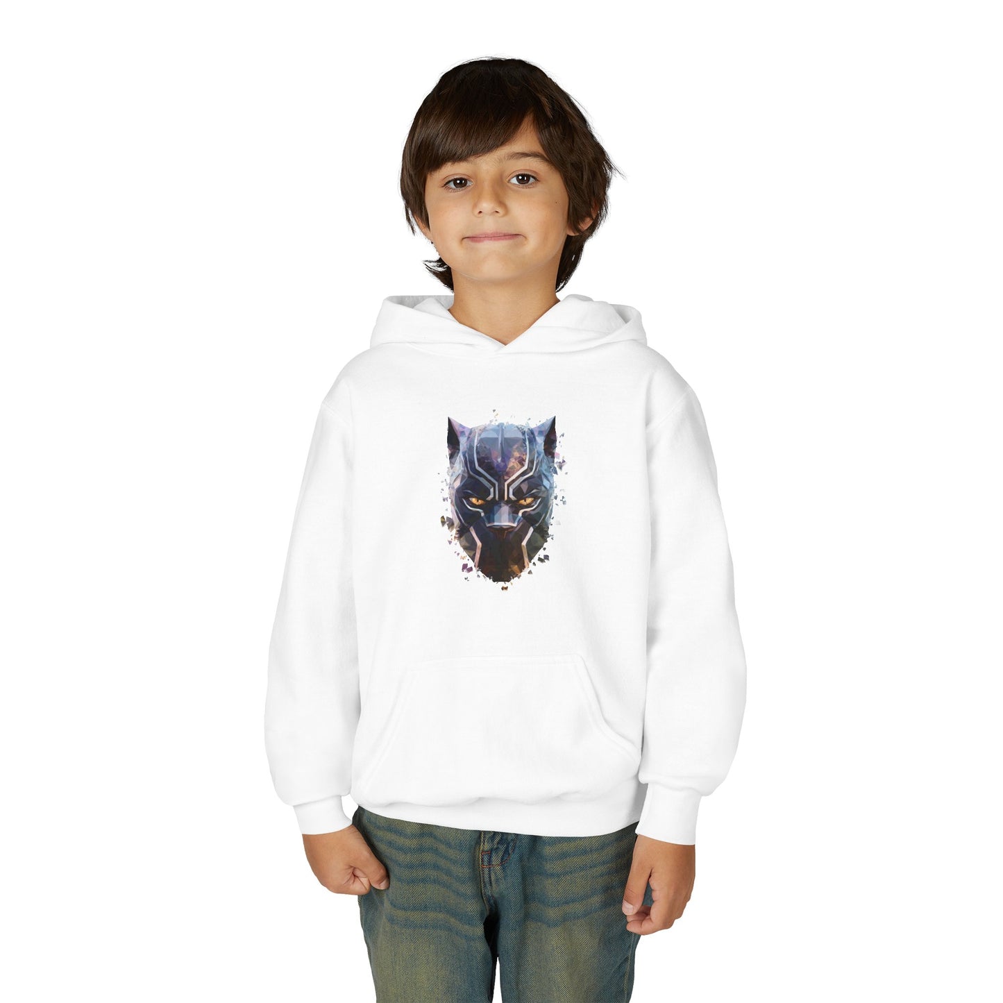 Black Panther Youth Hoodie, Kids Superhero Sweatshirt, Marvel Comic Gift, Stylish, Cozy Kids Clothing, Birthday Present