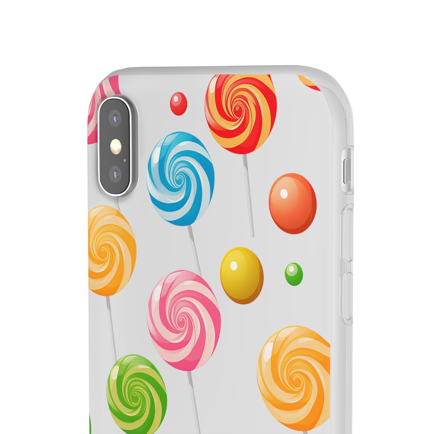 Vibrant Lollypop Array - Flexi Transparent Phone Case