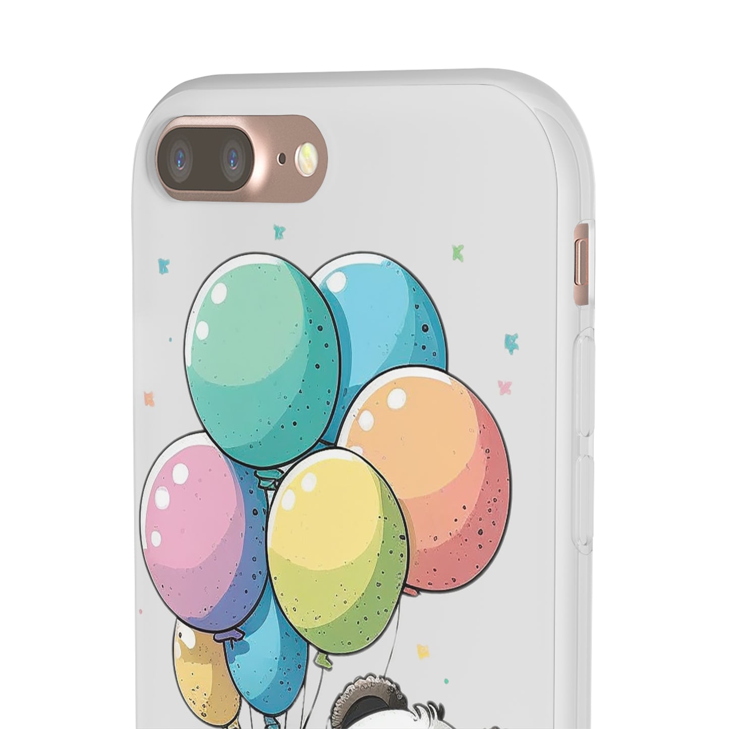 Cute Panda with Balloons flexi Smartphone Case - Add Some Adorable and Protective Style to Your Device