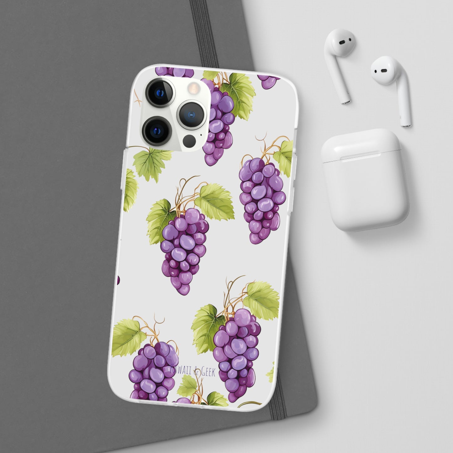 Flexi Grape Delight: Transparent Phone Case