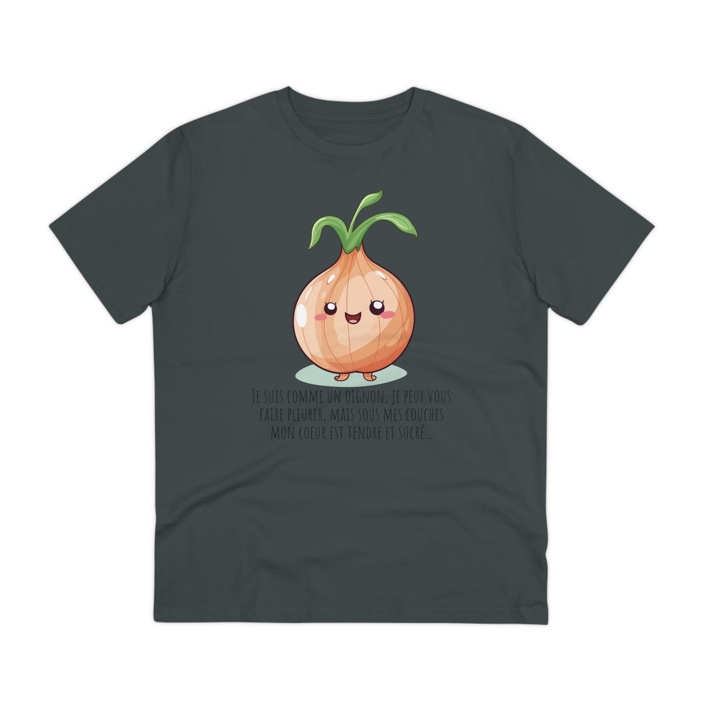 Sweet and Sassy Eco-Friendly Onion T-Shirt for Heartfelt Style - FRENCH