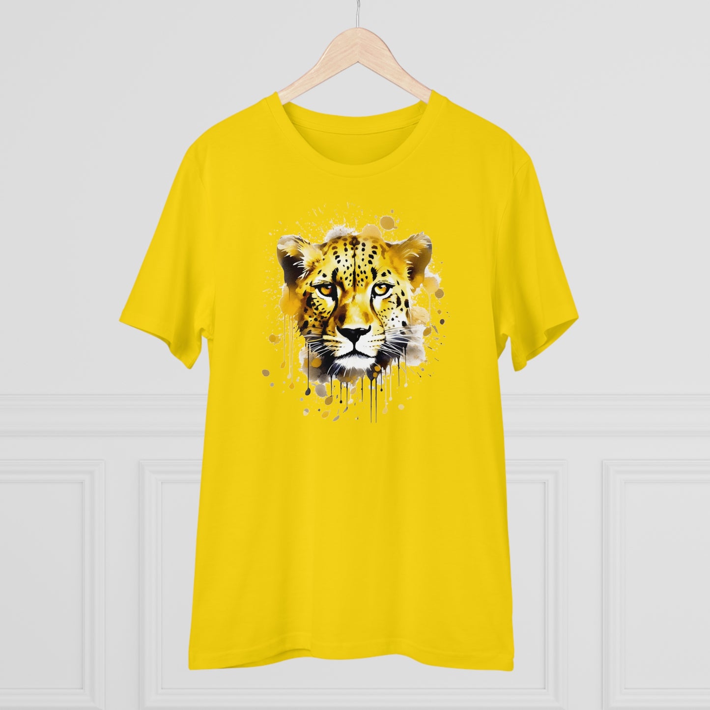 Cheetah T-Shirt in Watercolor Style - Unisex and Eco-Friendly - Embrace Wildlife with Style and Sustainability