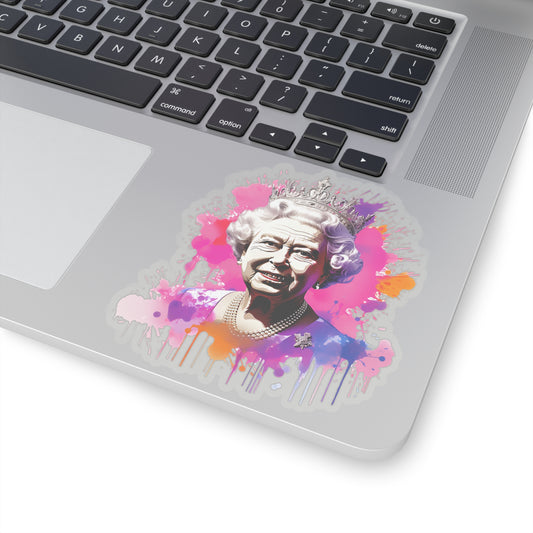 Queen Elizabeth II Sticker in Watercolor style