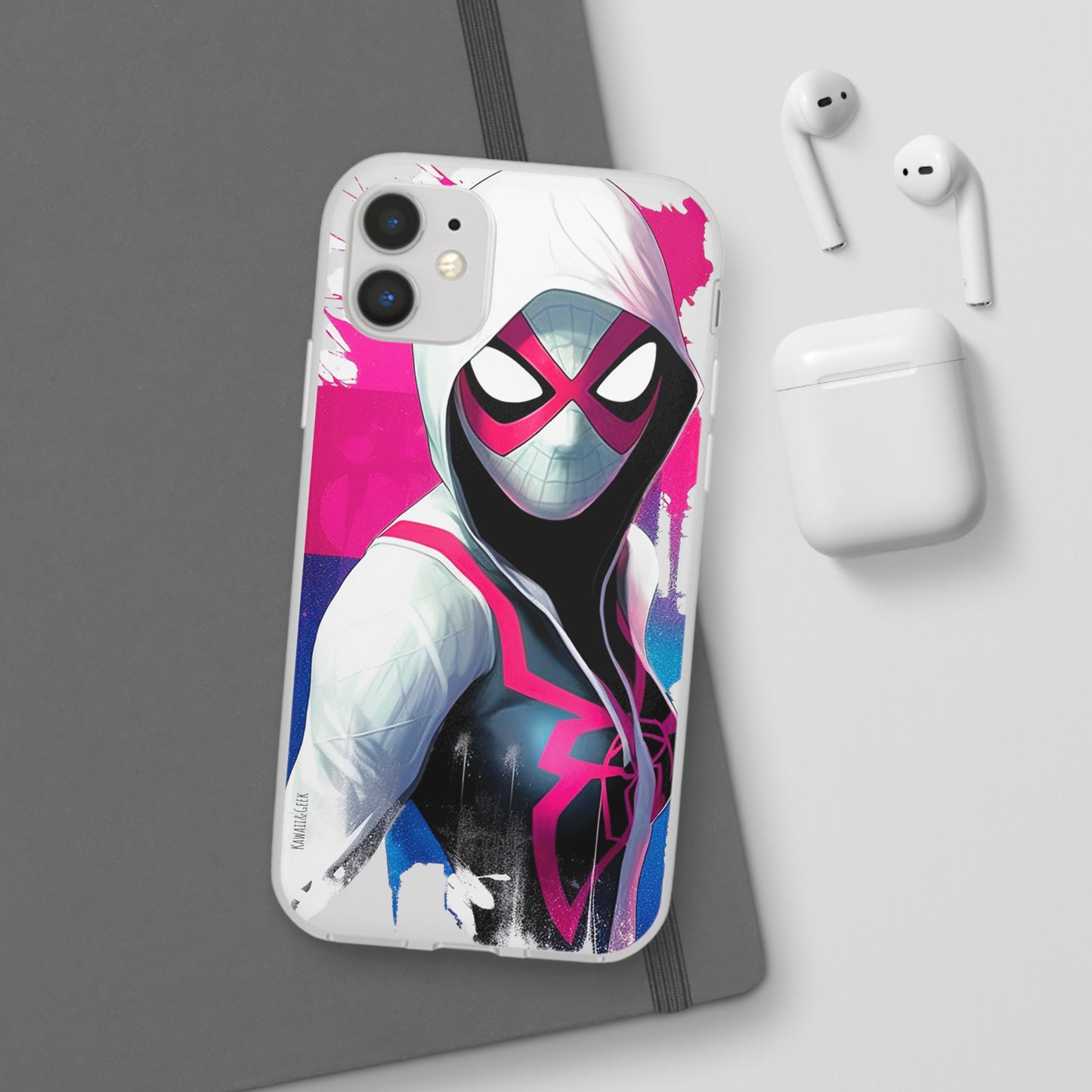 Spider Gwen in Flexi Phone Case - Add Some Colorful and Heroic Style to Your Phone