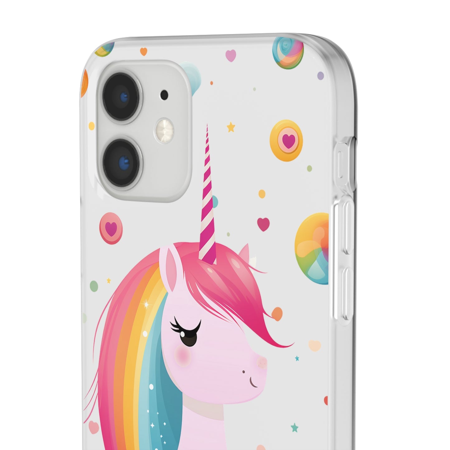 Kawaii Unicorn Flexi Transparent Phone Case