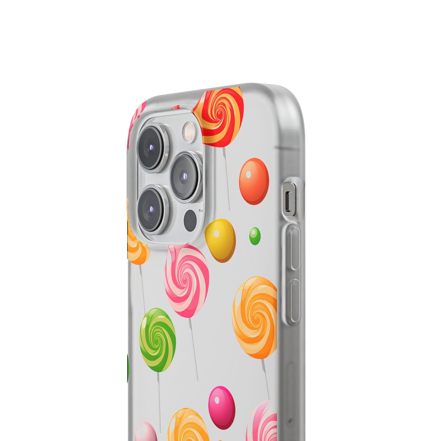 Vibrant Lollypop Array - Flexi Transparent Phone Case