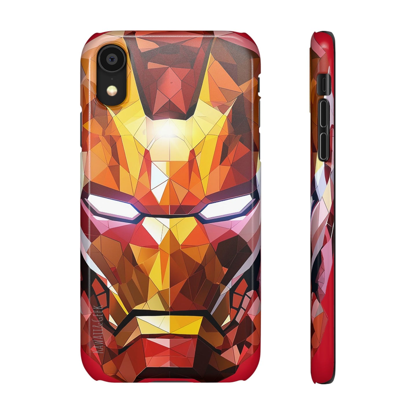 Phone Case - Iron Man helmet polygonal style