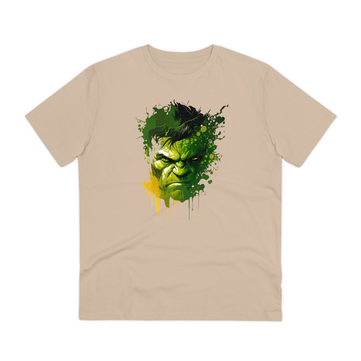 Hulk in Watercolor Style Organic Unisex T-Shirt - Add Some Sustainable and Stylish Flair to Your Wardrobe