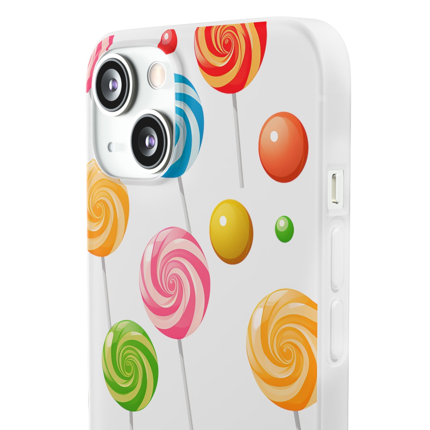 Vibrant Lollypop Array - Flexi Transparent Phone Case