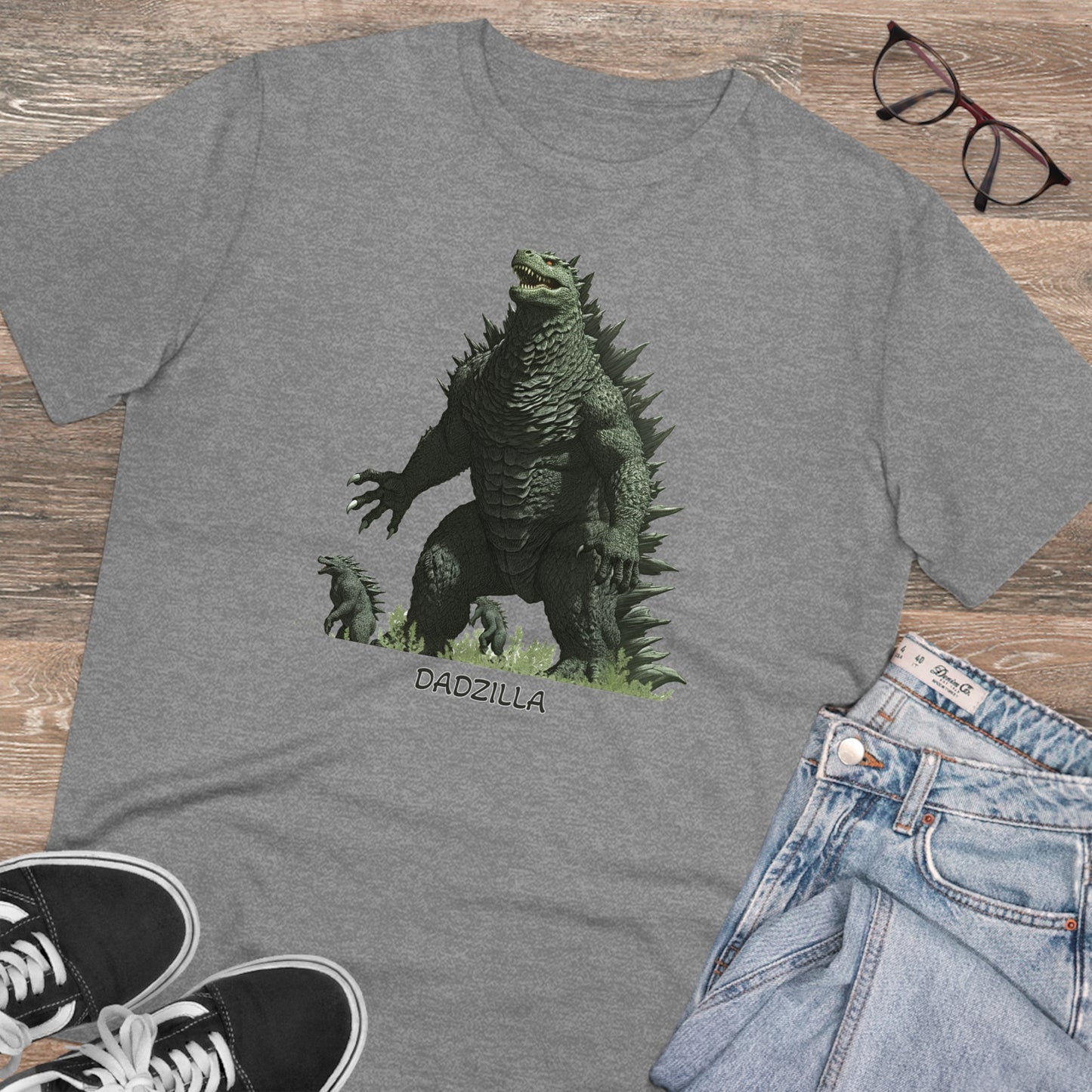 Dadzilla - Unisex Eco-Friendly T-Shirt - Celebrate Father's Day with a Legendary Monster