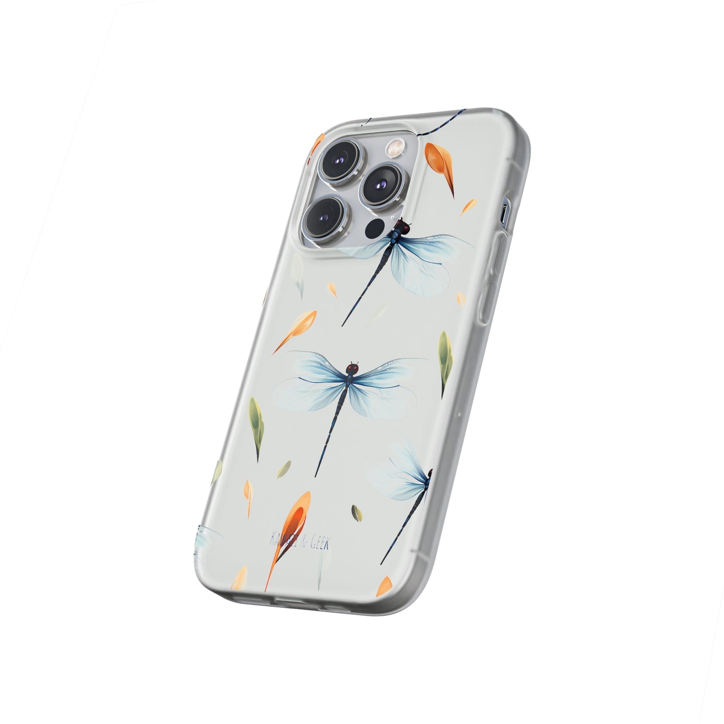 Dragonfly Dreams: Transparent Flexi Phone Case