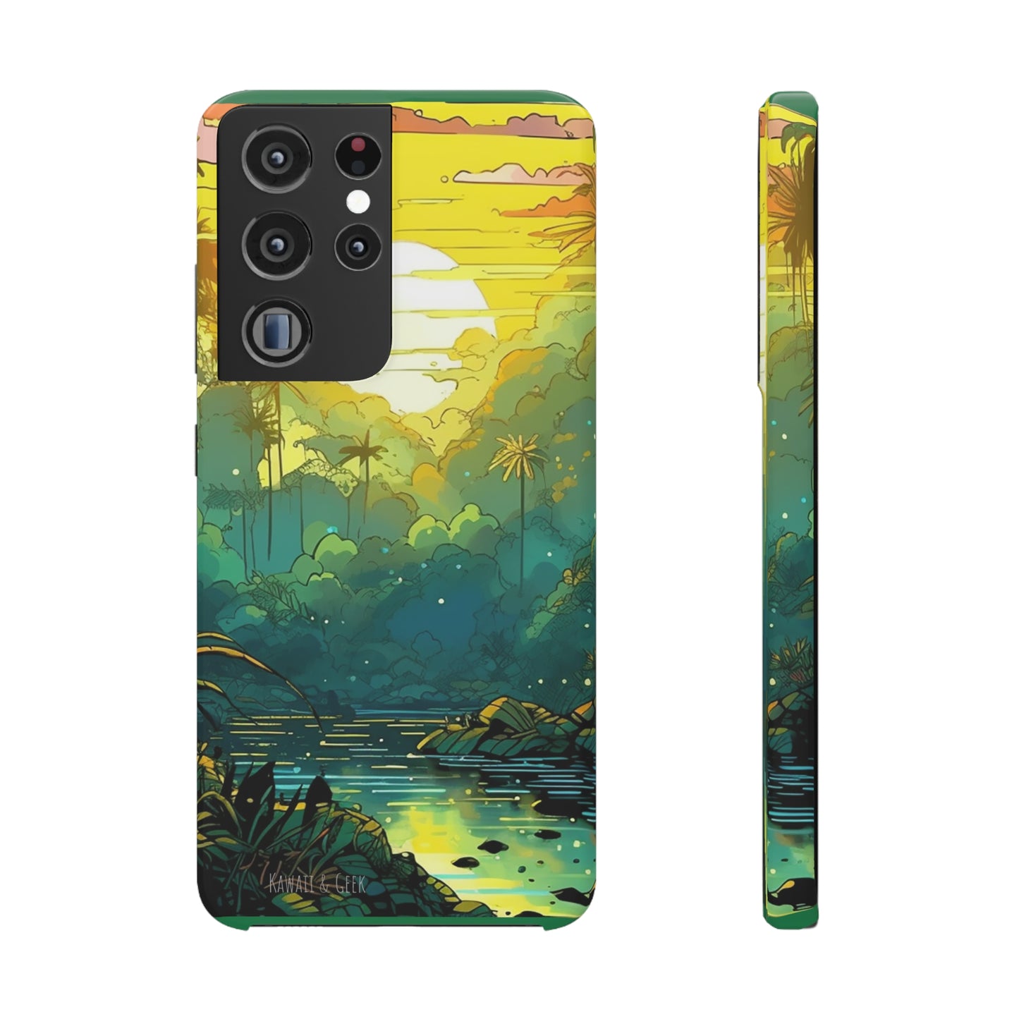 Rainforest at Sunset Phone Case - Capture the Serenity of Nature on Your Device