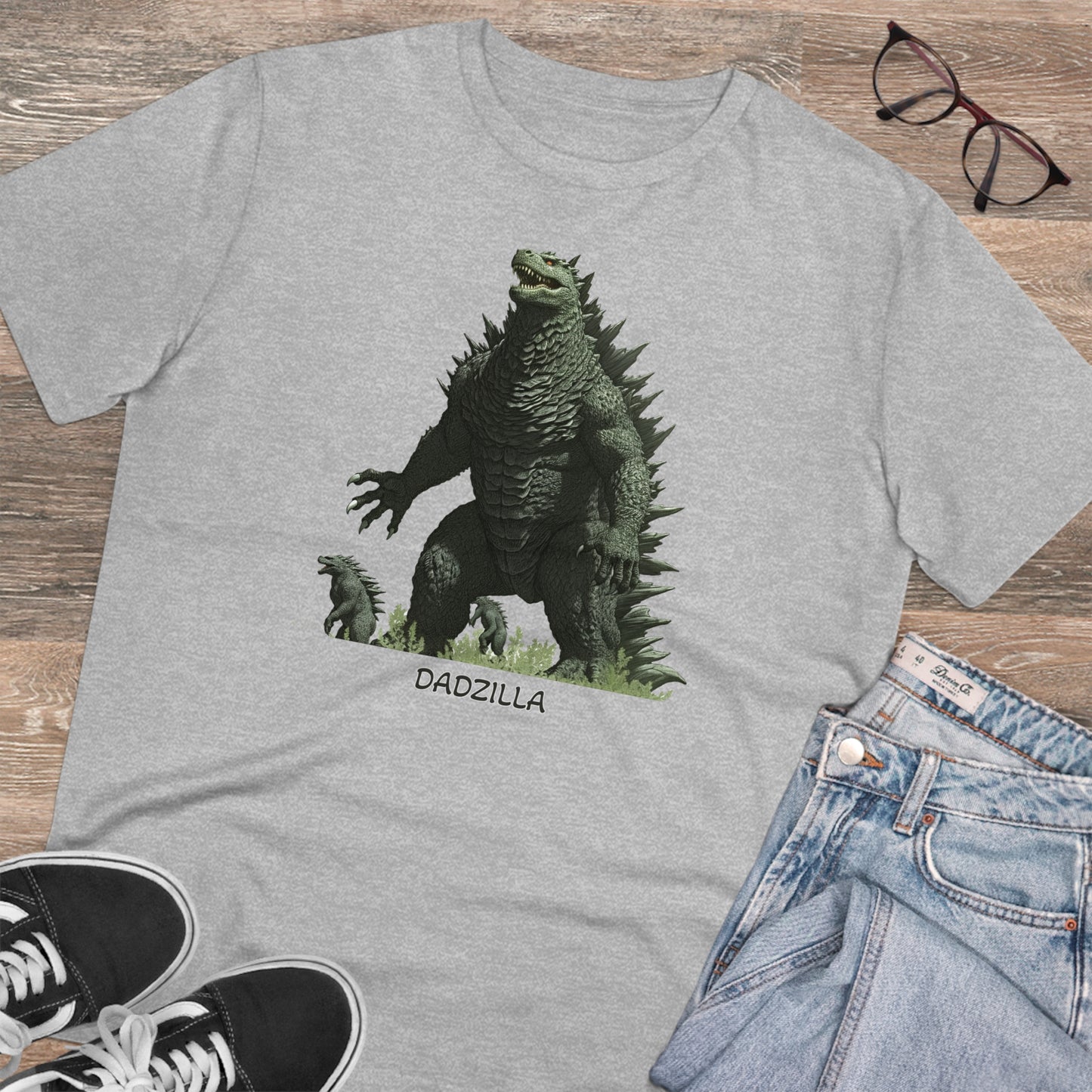 Dadzilla - Unisex Eco-Friendly T-Shirt - Celebrate Father's Day with a Legendary Monster