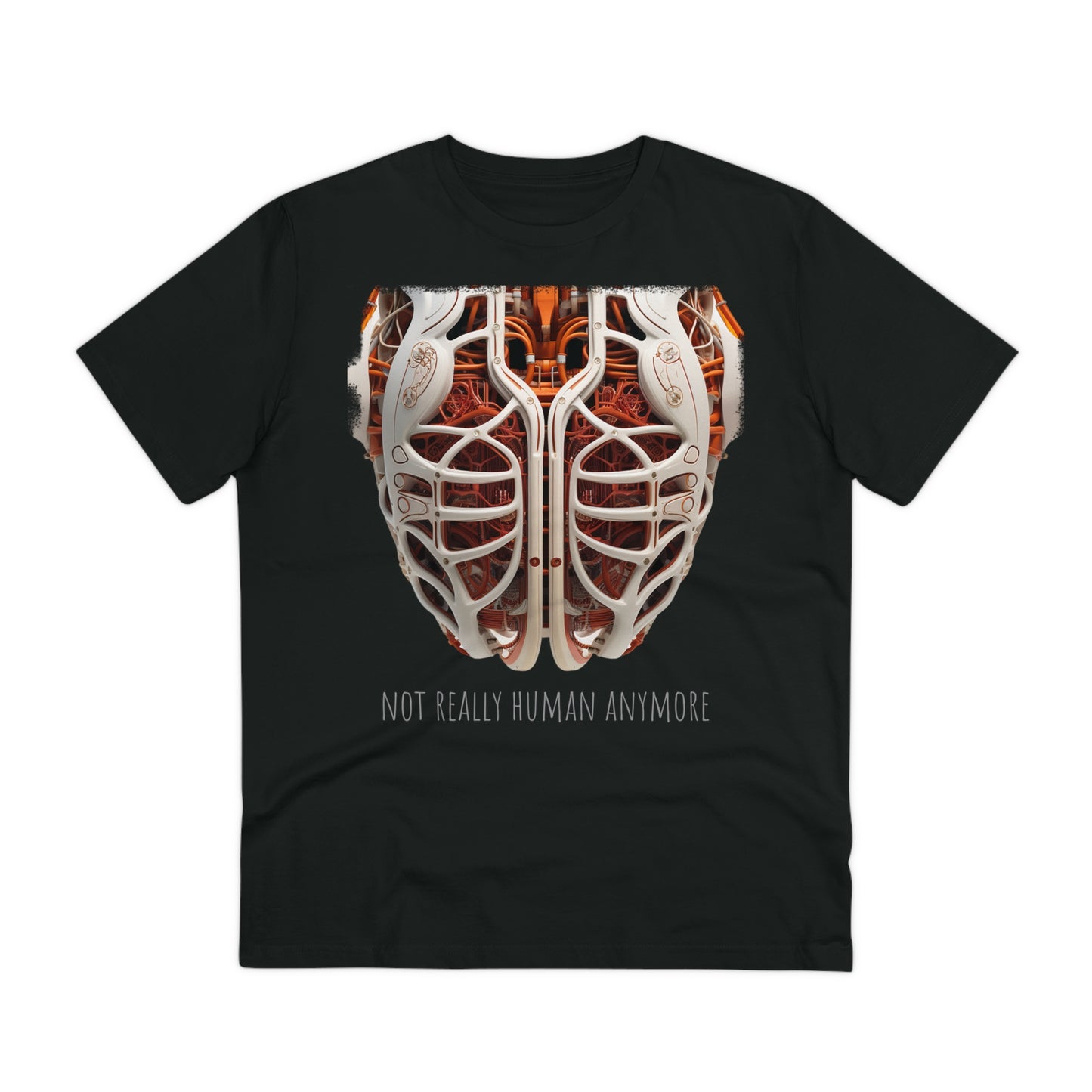 Eco-T-shirt: Cybernetic Chest "Not Really Human"