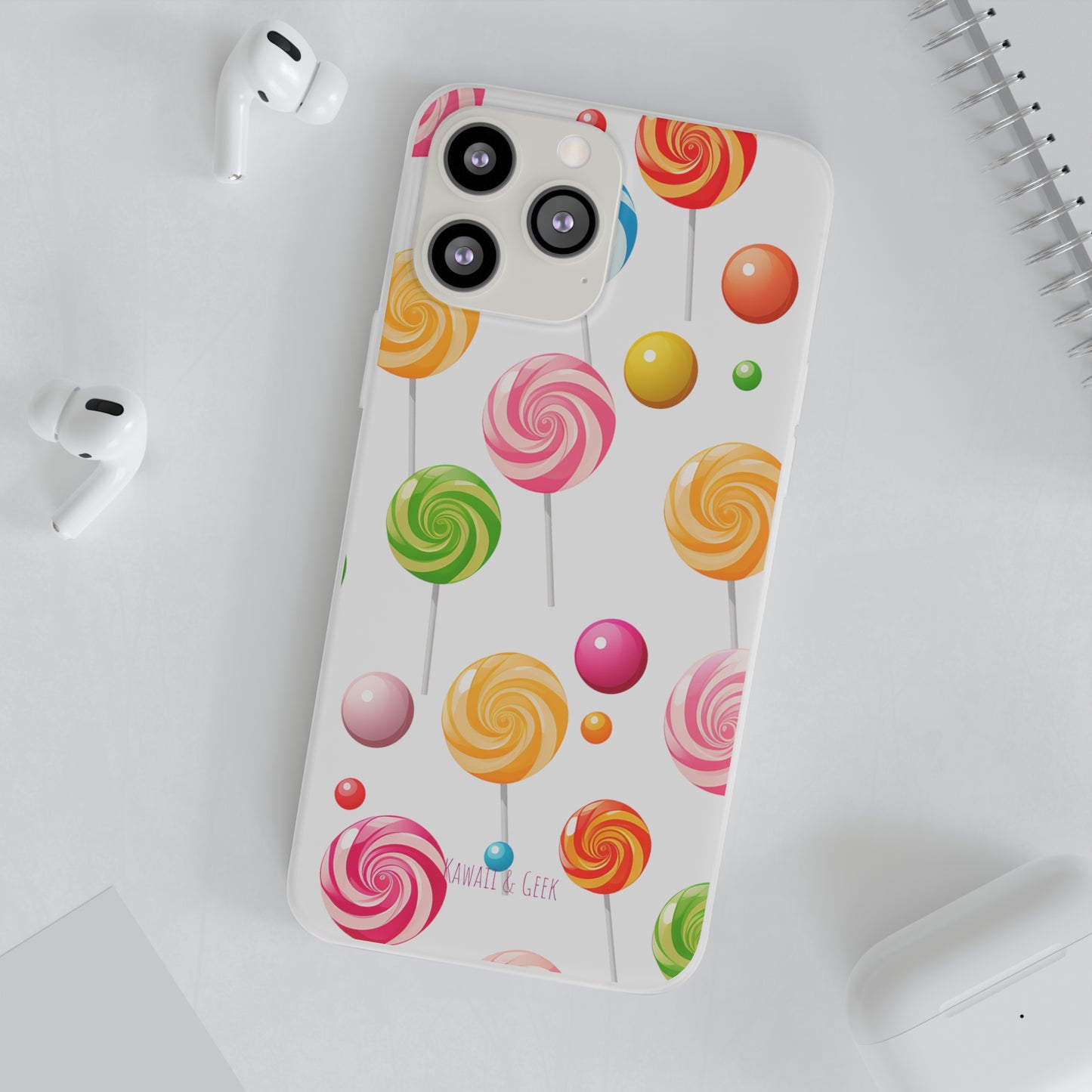 Vibrant Lollypop Array - Flexi Transparent Phone Case