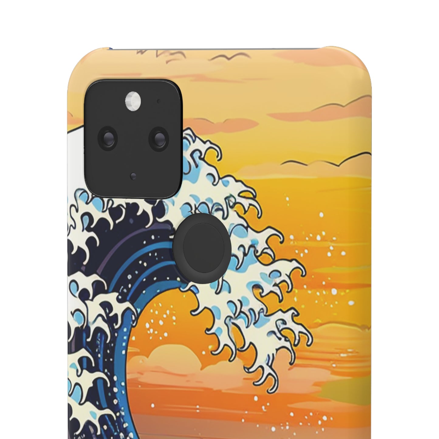 Sunset Big Wave Phone Case - Embrace the Majestic Hokusai Style in Your Hands