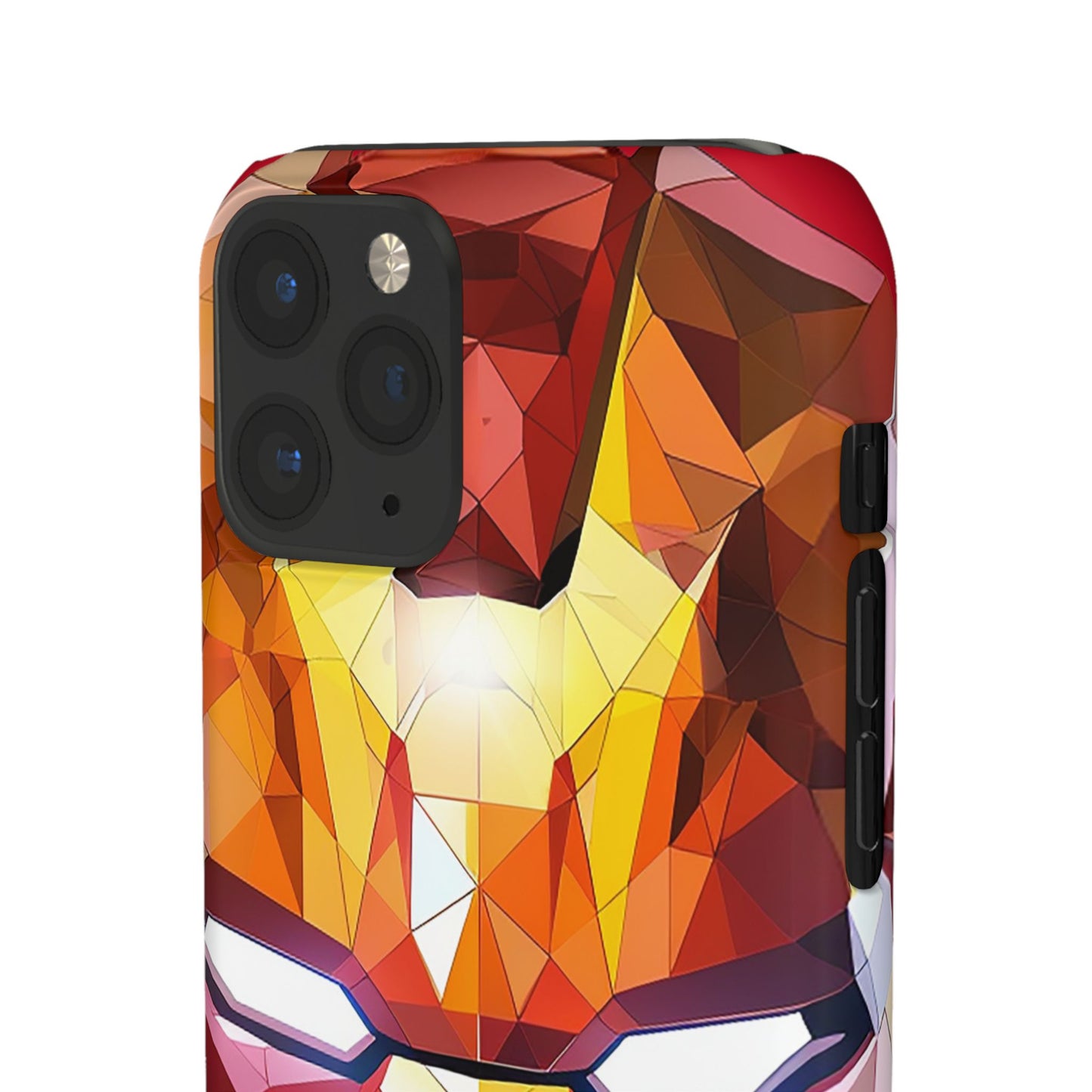 Phone Case - Iron Man helmet polygonal style