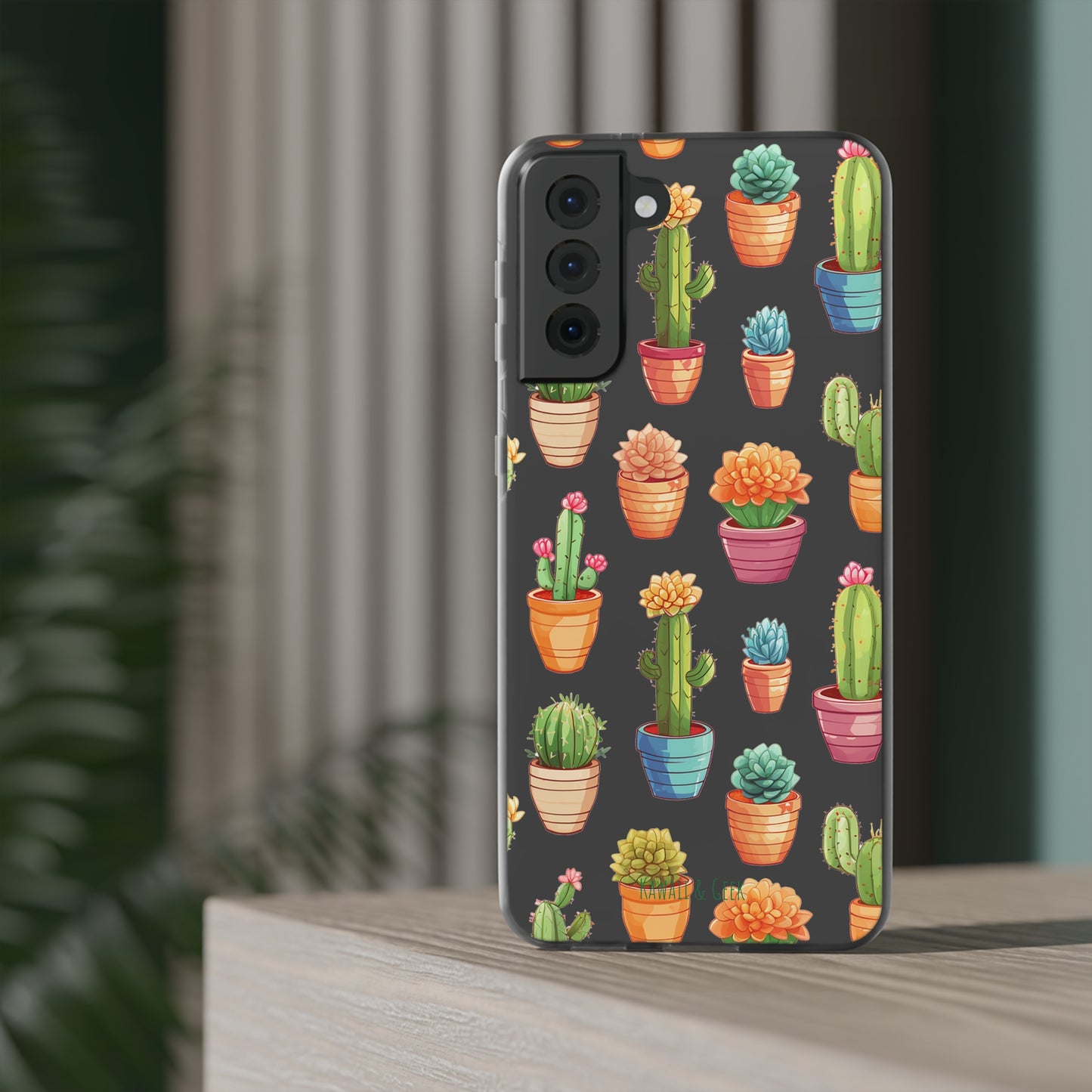 Charming Cactus Flexi and semi Transparent Phone Case