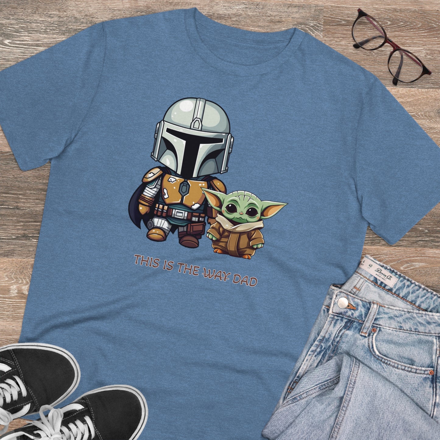 Mandalorian and Baby Yoda T-Shirt - This is the Dad - Celebrate Father's Day in Style and Sustainability - Star Wars