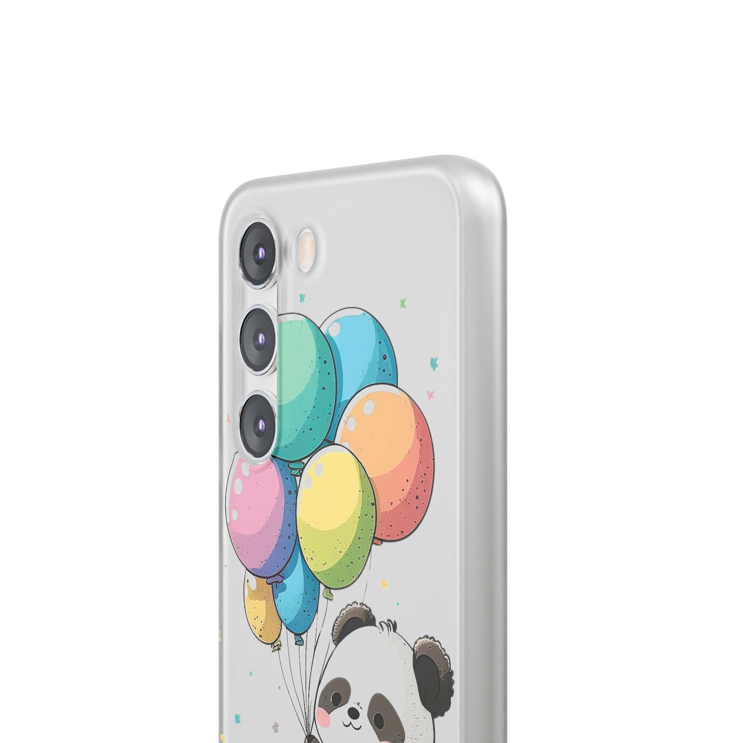 Cute Panda with Balloons flexi Smartphone Case - Add Some Adorable and Protective Style to Your Device